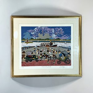 Lote siguiente: Serigrafía "Puerto de Fray Bentos" de Jorge Centurión - 51 x 40 cm