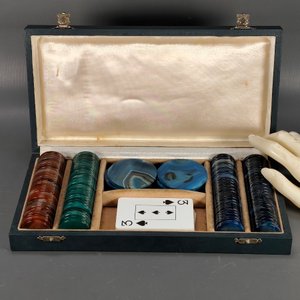 Estuche de Fichas de Póker de Ágata y Piedra Natural - imagen 3