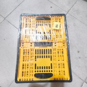 Canasto Plegable Plástico Amarillo con Asas Laterales - imagen 3
