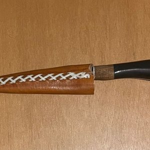 Verijero de Tijera de Esquila Artesanal con Funda de Cuero - imagen 2
