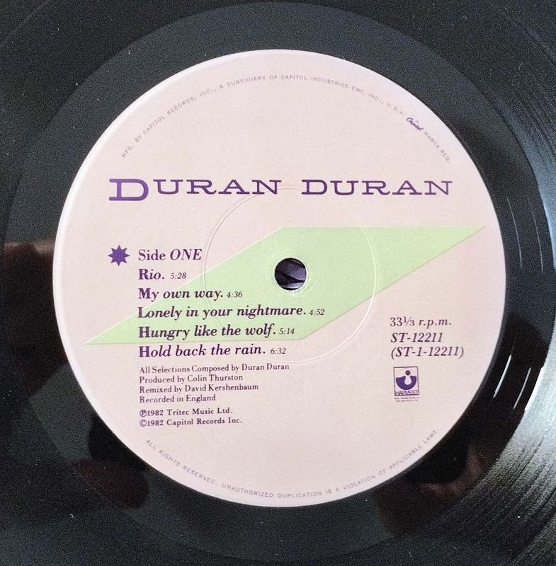 Duran Duran: Álbum 'Rio' Importado USA con Poster - imagen 5