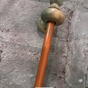 Barrote para Cortina Chico de Madera y Bronce - imagen 3