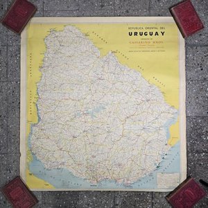 Mapa de Rutas, Terrestres, Aéreas y Fluviales de la República Oriental del Uruguay - imagen 1