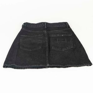 Minifalda de Jean Negra Rotunda Talle XS - imagen 2