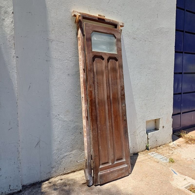 Puerta de tablero en cedro, estilo antiguo - imagen 3
