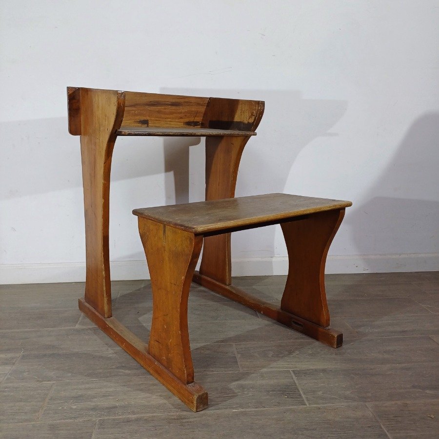 Pupitre para niños en madera, le hace falta la tapa - imagen 6
