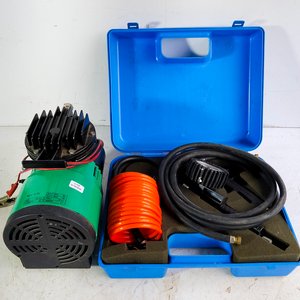 Compresor de Aire 12V con Valija Celeste y Accesorios - imagen 2
