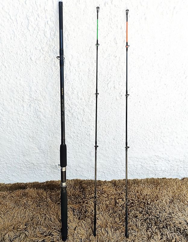 Caña de pesca Shina con dos opciones de puntero