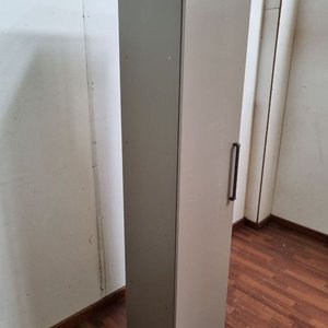 Estantería Beige con Puerta y Estantes Interiores (44x41x202 cm) - imagen 3