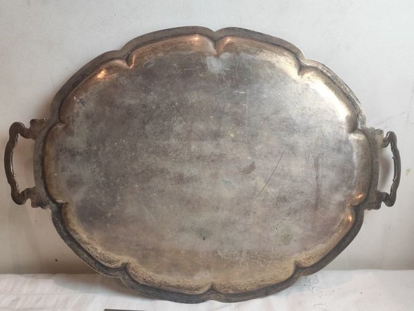 BANDEJA EN METAL PLATEADO - Accesorios para el hogar - imagen 4