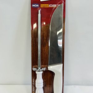 Set de Asador Cuchilla y Chaira Marca MOR - imagen 2