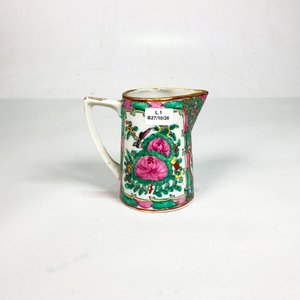Jarra de Porcelana Oriental con Escenas y Flores - imagen 2