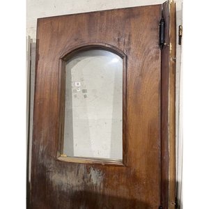 Hoja de Puerta de Madera con Vidrio y Lustre Detallado - 68x205 cm - imagen 2