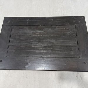 Juego de Jardín Metálico y Madera Oscura - imagen 9