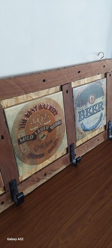 Perchero en madera y chapa para cerveza - imagen 9