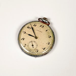 Reloj de Bolsillo Olma Caja de Metal Funciona - imagen 2