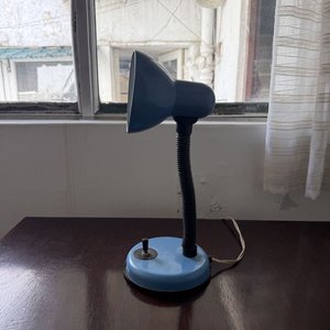 Lámpara de Escritorio Azul Metálica con Cuello Flexible - imagen 5