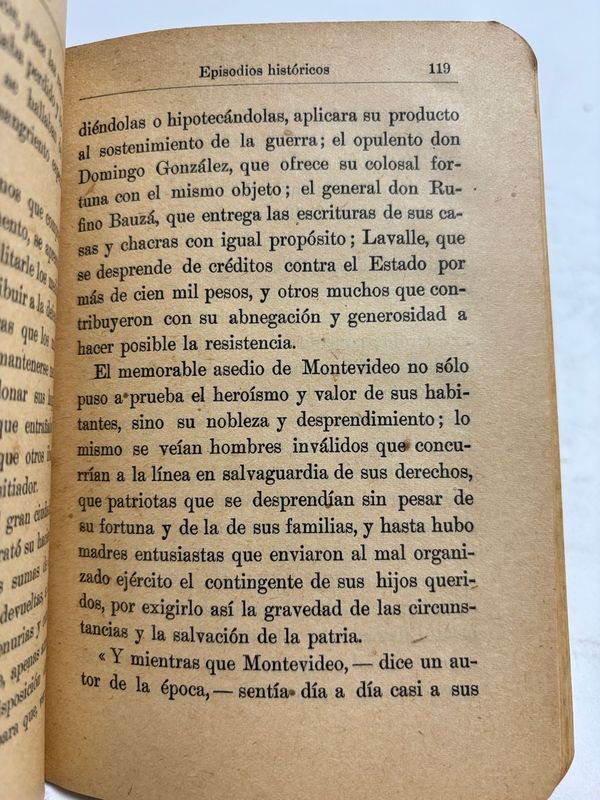Libro histórico 'Episodios historicos por Orestes Araujo - Montevideo 1921' - imagen 6