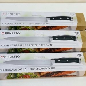 Par de Cuchillos para Carne Ernesto Acero Inoxidable Hoja 17 cm - imagen 2