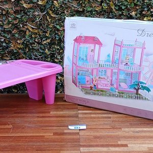 Lote siguiente: Casa de Muñecas "Dream House" Little World con Pupitre Infantil Rosa