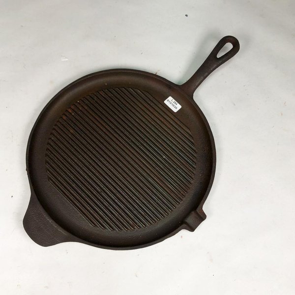 Plancha de Hierro Fundido Circular con Mango