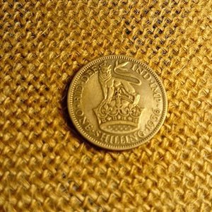 Chelín de Plata Británico - Año 1956 - imagen 1