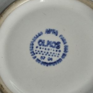 Juego de Tazas y Platos de Cerámica Blanca Schering "Olmos" - imagen 3