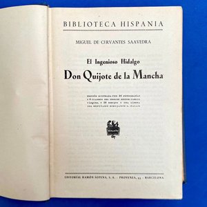 El Ingenioso Hidalgo Don Quijote de la Mancha - Edición Ilustrada Editorial Ramón Sopena - imagen 2