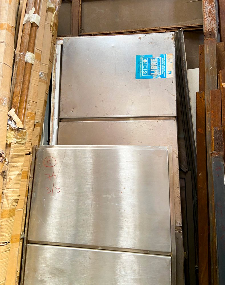 Dos chapones de acero inoxidable para refrigerador - imagen 2