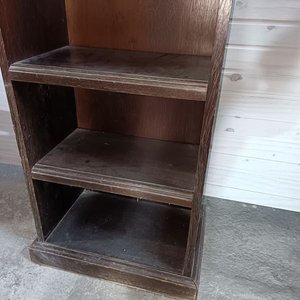 Mueble Auxiliar de Madera con Cajón y Estantes - imagen 3