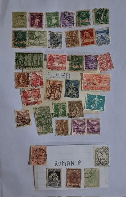 Lote siguiente: Sellos de Suiza y Rumania