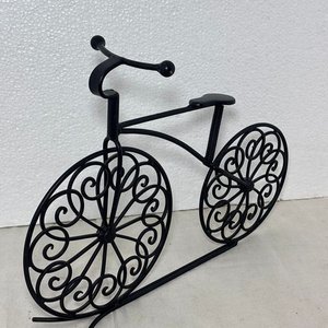 Adorno y Organizador de Hierro Forjado Estilo Bicicleta - imagen 5