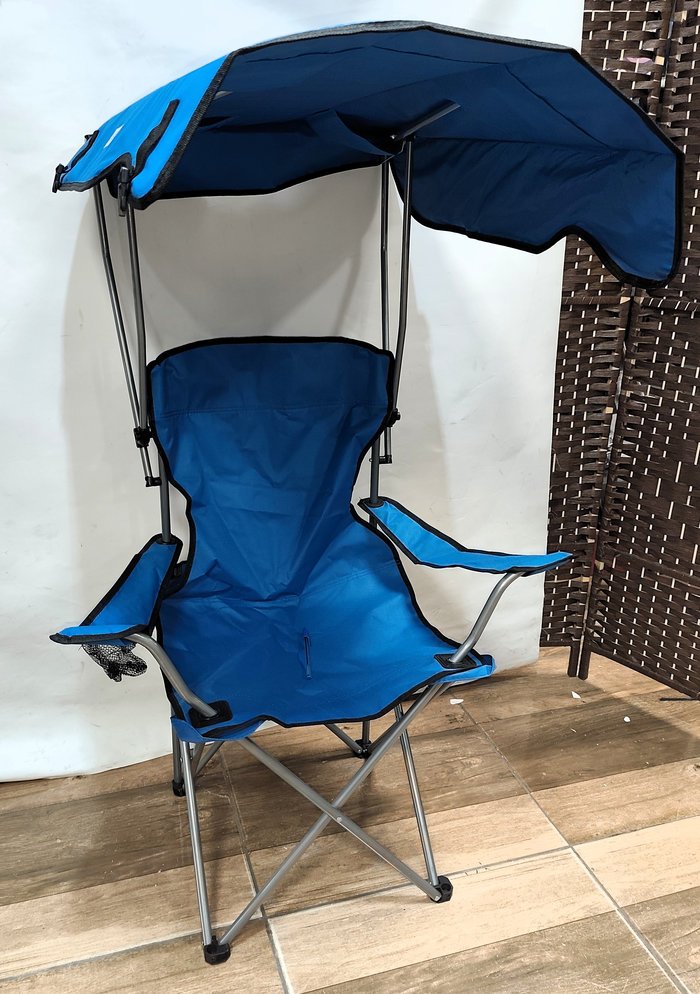 Silla plegable para playa/jardín con techo, excelente condición - imagen 3
