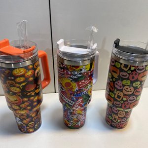 Set de 3 Vasos Térmicos Halloween 1.2L con Stickers - imagen 2