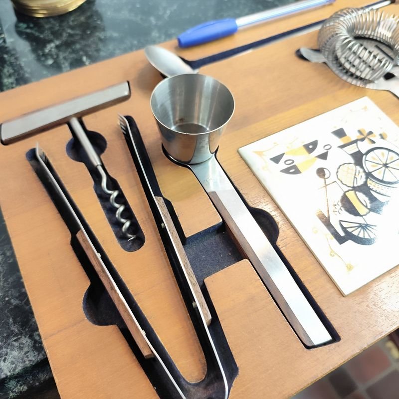 Set de barman vintage escandinavo completo - imagen 2
