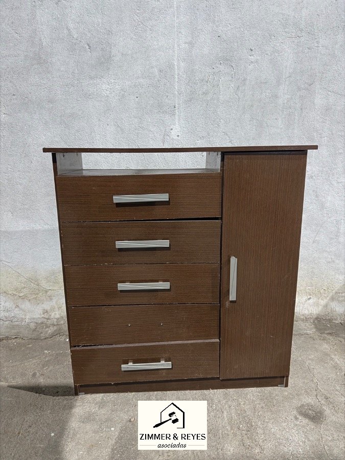 Cómoda Cajonera Marrón con Puerta