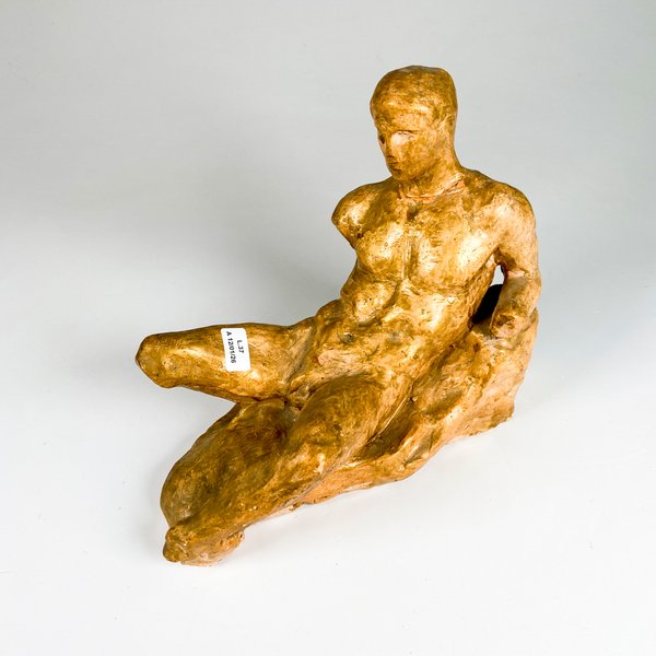Lote siguiente: Escultura cerámica desnudo recostado firmada