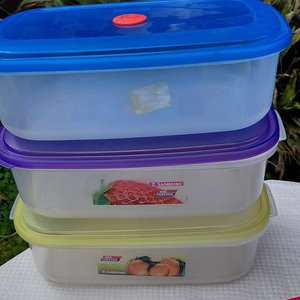Lote de 12 Tuppers Plásticos con Tapa - imagen 3