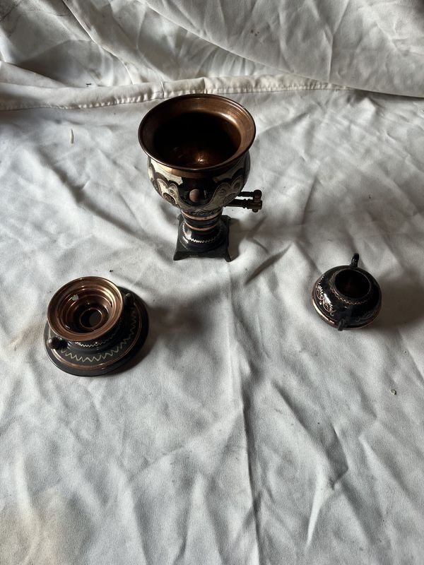 Samovar de cobre esmaltado para té - imagen 3