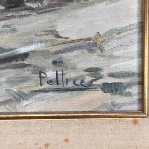 Óleo sobre lienzo firmado Pellicer, marco dorado - imagen 4
