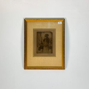 Lote anterior: Grabado "Dama y Niño" con Marco Dorado