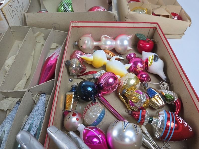 Lotes de adornos de Navidad antiguos y ornamentales - imagen 7