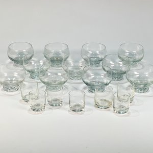 Juego de 18 Piezas de Cristalería: 11 Copas de Postre y 7 Vasos de Licor - imagen 1