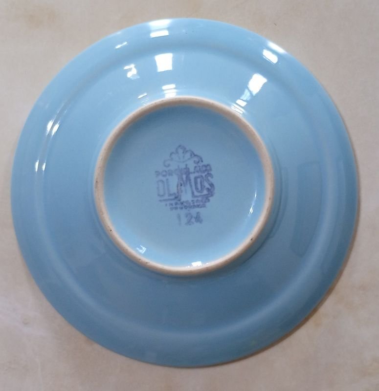 Platillos de Loza OLMOS "Línea Celeste" - Cerámica Azul y Blanca - imagen 3