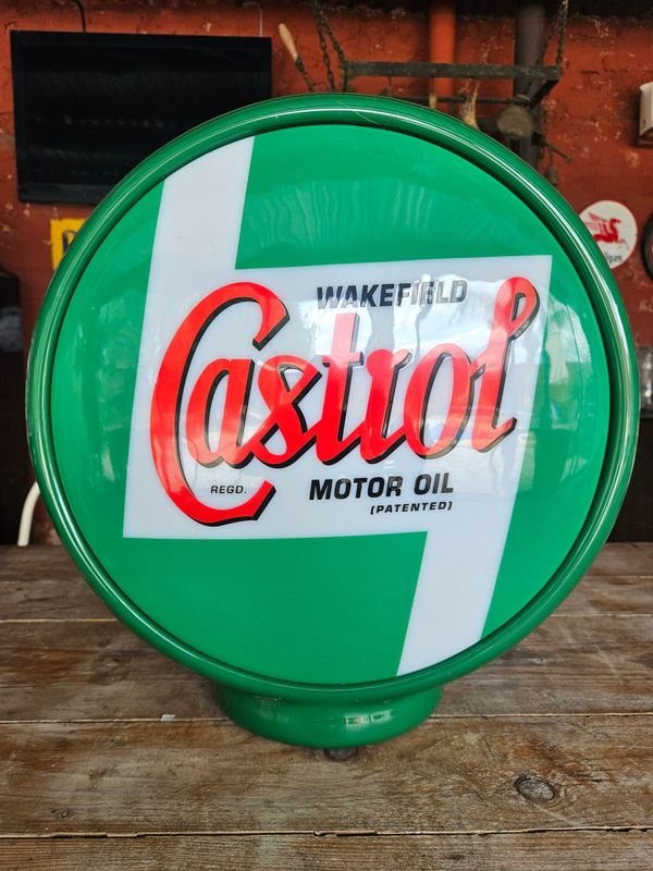 Cartel Luminoso Doble Cara "Castrol Motor Oil"