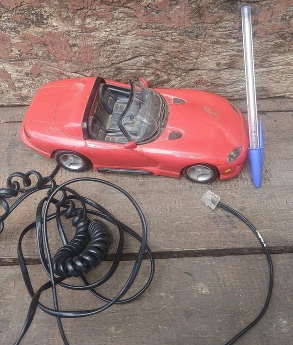 Teléfono Fijo Diseño Dodge Viper RT/10 Rojo
