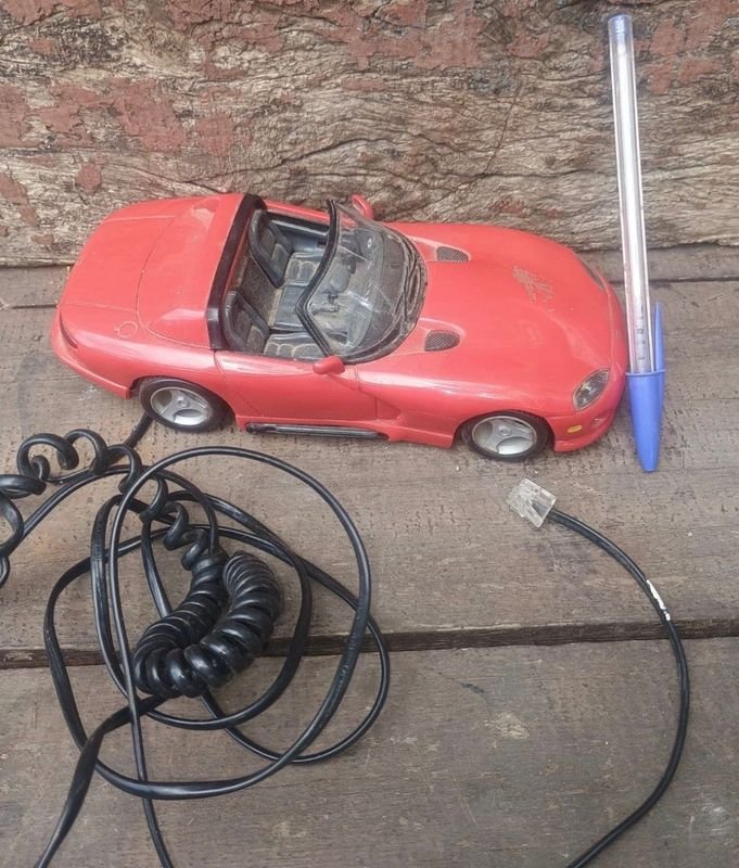Teléfono Fijo Diseño Dodge Viper RT/10 Rojo