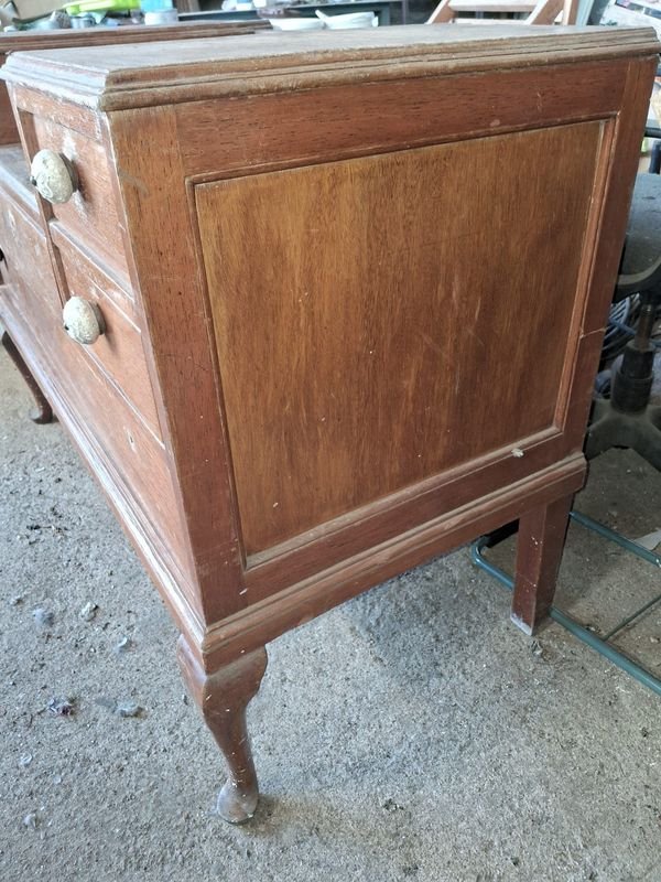 Antiguo mueble tocador con seis cajones - imagen 6