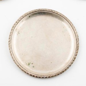 Set de 3 Platitos de Plata 800 con Borde Trenzado - imagen 2
