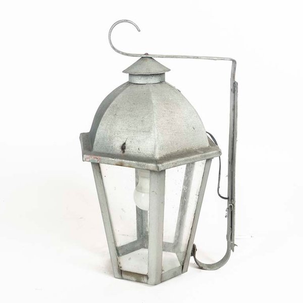 Aplique Farol de Metal y Vidrio Estilo Clásico - imagen 1
